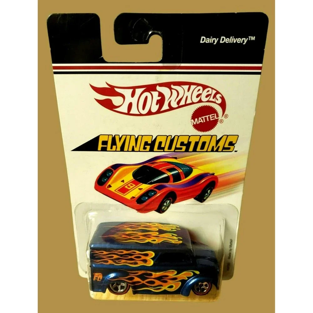 2006 Hot Wheels Flying Customs Dairy Delivery Blue Diecast MOC 1:64 #K4750